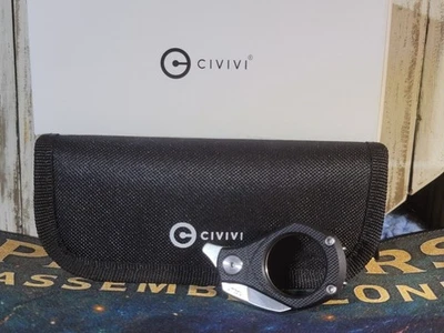 Civivi Pyrus Utility Folding Knife 0.65" 14C28N Sandvik Steel Blade Black G10  - Image 1 of 4