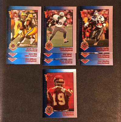 Wild Card 1993 Field Force Insert Football Chromium Card Complete Set SCF1-SCF10 - Image 1 of 4