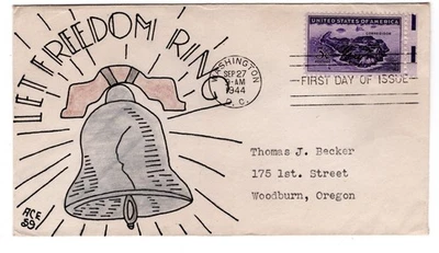 WWII Patriotic 1944 ACE Artist 59 Mack Webb - #925 Corregidor First Day Cover - Image 1 of 2