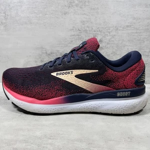 Brooks Ghost 16 Running Shoes - Women's Size 8.5 Wide - Blue Pink - Picture 1 of 10