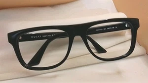 GUCCI GG1117O 001 56□17-145 SHINY Black  Eyeglass Frame - Picture 1 of 5