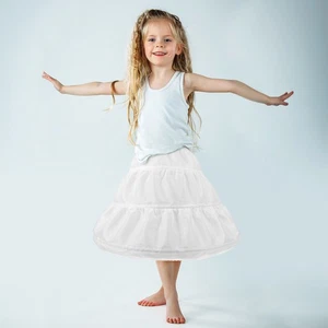 Tüll Unterrock für Mädchen Kinder Kostüm Petticoat Prinzessin Kleid - Bild 1 von 11