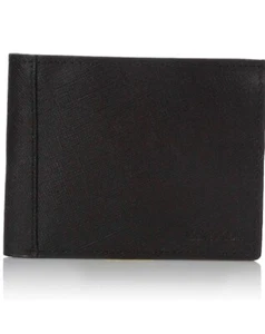 Calvin Klein, billetera doble plegable de cuero negro para hombre, protección RFID con caja de regalo CK - Imagen 1 de 18