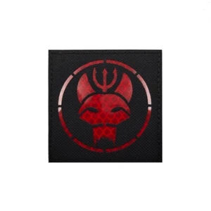 Reflective IR US Navy Seal Trident USN Tactical Hook Loop Patch Badge Red Black - Picture 1 of 3