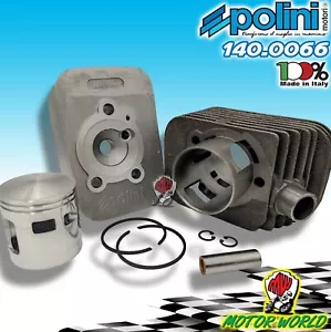 140.0066/10 GRUPPO TERMICO POLINI 75CC Ø46 PIAGGIO CIAO GHISA ARIA - Foto 1 di 1