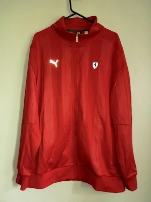 Chaqueta de Pista Puma XXL F1 Scuderia Ferrary T7 Manga Larga Cremallera Completa Logo Foto 1 de 4