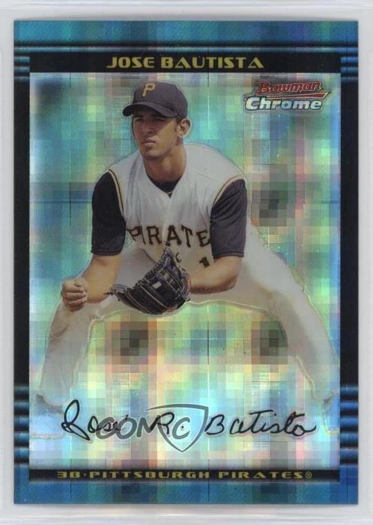 G2U 2002 Bowman Chrome XFractor 250 Jose Bautista 348 Rookie RC - Image 1 of 2