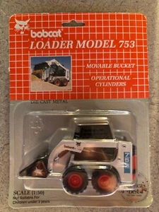 Bobcat 753 Blue Skid-Steer Loader - Clover 1:50 Scale Diecast Model #6722323 New - Picture 1 of 2