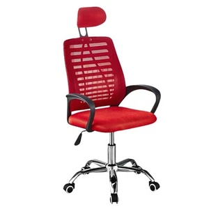 Silla de oficina escritorio con reposacabeza ajustable, respaldo, palanca altura - Imagen 1 de 18