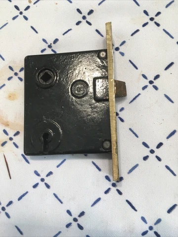 Antique Mortise Door Lock  Hardware, Penn Cover