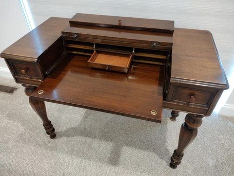 Antique Spinet Desk Cover