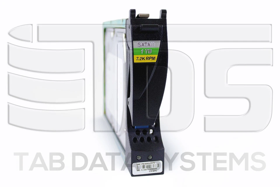 EMC Clariion 005049070 1TB 7.2K 4Gbps 3.5" FC HDD CX-SA07-010 for CX3 CX4 - Image 1 of 1