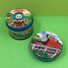Vintage Thomas The Tank Engine Collectable Small Round Metal Tins 1990s 1980s