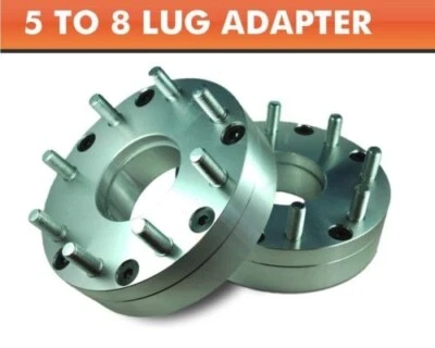 Adaptadores de 2 ruedas 5x5,5 a 8x6,5 ¦ Dodge Ram 8 ruedas con orejetas en RAM 1500 Foto 1 de 3