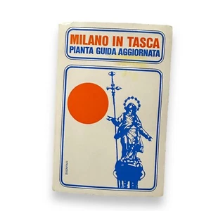 Mapa de viaje desplegable vintage de Milán Italia guía de bolsillo - Imagen 1 de 12