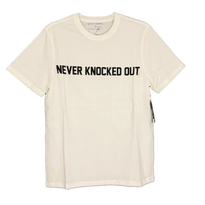 SPIRITUAL GANGSTER Never Knocked Out Graphic T-Shirt M White Streetwear NWT B80 - Picture 1 of 7