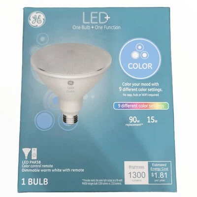 GE Lighting LED+ Color - Changing and Dimmable Outdoor Floodlight, 1 Pack - Image 1 of 4