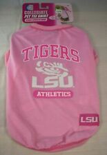 (NCAA) Louisiana State University Tigers - Pink T-Shirt/Shirt (Pet, Dog) Large 