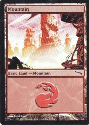 FOIL Mirrodin red land mtg Magic the Gathering x1 - Image 1 of 2