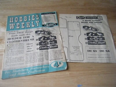 Hobbies Weekly, 29th February 1956, v.121 #3148, Plan - Clothes brush holder - Image 1 of 4