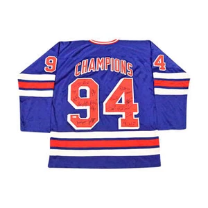 1994 Rangers Team signiert handsigniert Blue Champions individuelles Trikot (CX Auth) - Bild 1 von 6