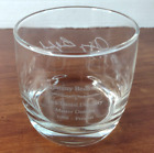 One Clear Glass Jimmy Bedford Signature - Jack Daniels Master Distiller Glasses