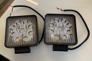 2x 9 bombillas 4" cubo luces LED con hardware de montaje para luz de construcción todoterreno - Imagen 1 de 5