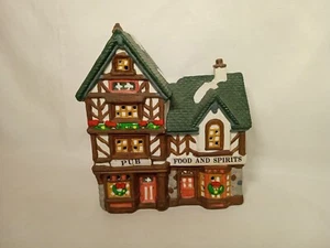Dickens Keepsake Porcelain Lighted House Pub Food & Spirits Vintage 1995  - Picture 1 of 14