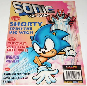 1996 SONIC THE COMIC FLEETWAY # 90 NIGHTS POSTER DECAP ATTACK STC SEGA CHAOTIX - Bild 1 von 9