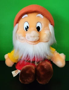 Vintage Walt Disney Happy Dwarf 9" Plush Snow White Seven Dwarfs - Picture 1 of 3