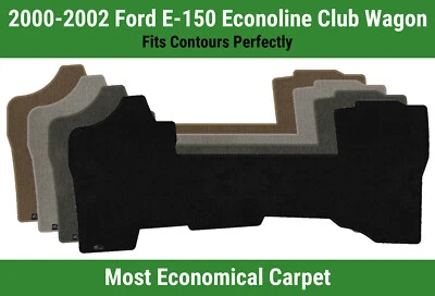 Lloyd Velourtex Front Row Carpet Mat for '00-02 Ford E-150 Econoline Club Wagon  - Image 1 of 4