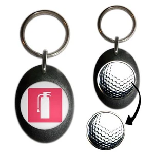 Feuerlöscher Golfball Markierer Schlüsselanhänger (43 mm x 33 mm) - Bild 1 von 12