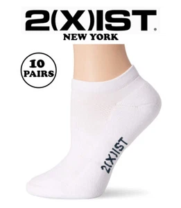2(X)IST Hombre 10 Pares NO SHOW CALCETINES - Talla 10-13 - Blanco - Imagen 1 de 6