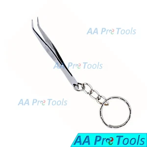 Key-Chain Gift Idea: Dental Tweezers KEYCHAIN Dentist-Novelty-Gift - Picture 1 of 3