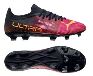 NEW PUMA Ultra 2.4 FG AG Soccer Cleats Shoes Purple Orange Size 10 106698-03 - Picture 1 of 10