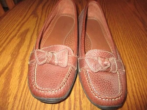 L.L. Bean - Zapatos sin cordones de cuero marrón mocasín mocasín talla 8 1/2M - Imagen 1 de 8