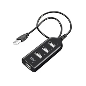 H26 USB Hub 4 Port Distributor Splitter USB Extension 40cm 480Mbs for PC Laptop - Picture 1 of 8