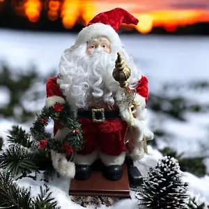 Large Illuminated Artisan Made Christmas Santa Scepter Bag of Toys Red 24" Tall - Picture 1 of 10