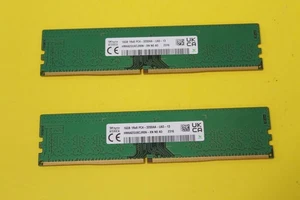 SK HYNIX 32GB (16GB x 2) 1Rx8 DDR4-3200MHz HMAA2GU6CJR8N-XN Desktop Memory RAM - Picture 1 of 2