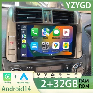 For Toyota Land Cruiser Prado 150 2009-2013 Android 14 Car Radio Carplay Screen - Picture 1 of 24