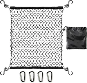 Dukkaan Wagon Cargo Net Durable Stretch Mesh w/ Free Storage Bag Organizer - Picture 1 of 4