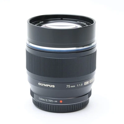 OLYMPUS M. ZUIKO DIGITAL ED 75mm F/1.8 Black #264 - Image 1 of 4