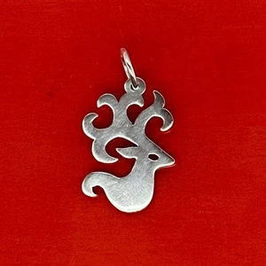 Retired James Avery Sterling Silver Deer Pendant Or Charm - Picture 1 of 3