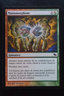 Magic The Gathering MTG MANAMORPHOSE FRENCH Shadowmoor LP Lightly Played - Image 1 of 2
