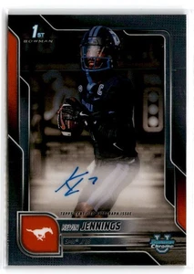 2025 Bowman University Chrome Kevin Jennings #BCA-KJ 1st SMU Mustangs Auto - Bild 1 von 2