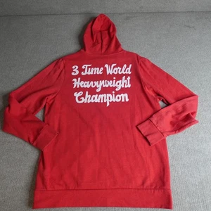 Roots of Fight Hoodie Medium Red Full Muhammad Ali 3 Time World Champion - Picture 1 of 7