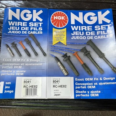 8041 NGK Juego de 4 cables de bujía nuevos para Honda CR-V Acura Integra 1994-2001 Foto 1 de 2