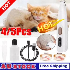 Pet Dog Electric Groomer Trimmer Pet Foot Hair Cat Dog Paw Shaver ZQ - Picture 1 of 21