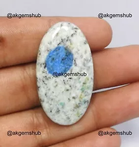 Pietra Preziosa Diaspro Ovale Naturale K2 36,00 Cts Cabochon Etico Pakistan 38x21x5 mm - Foto 1 di 8
