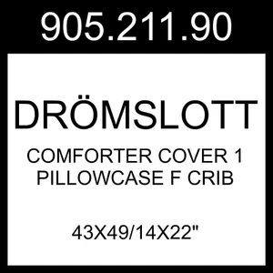 Funda edredón IKEA DRÖMSLOTT 1 funda de almohada F cuna 905.211.90 - Imagen 1 de 1